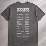 Wellness World Tour Tee - Faded Grey